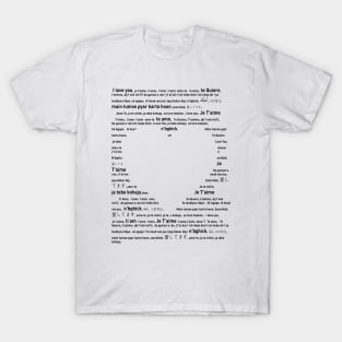 Love in many languages T-Shirt